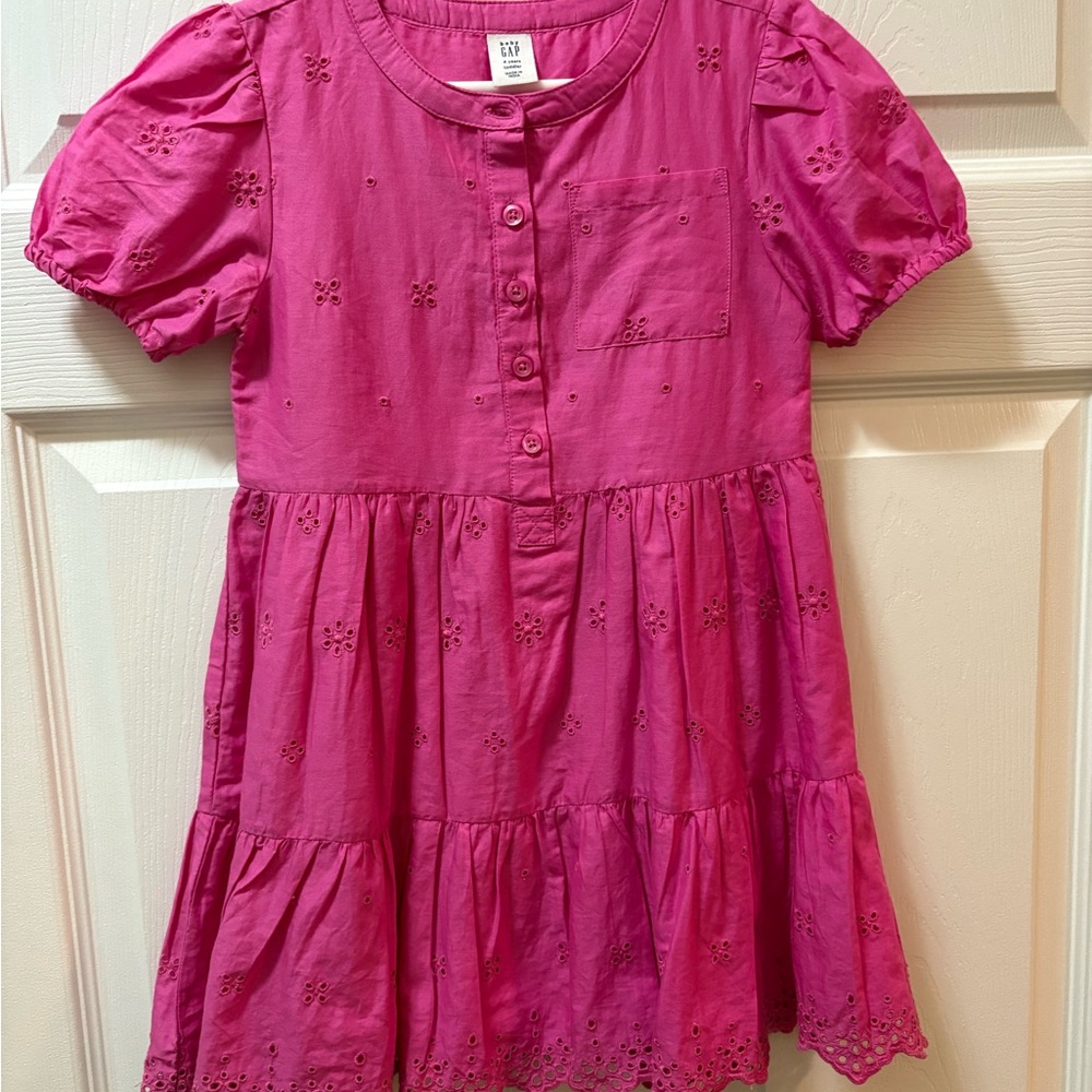 Gap Pink Eyelet Kids Dress